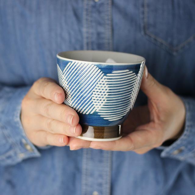 BISQUE CDF etendue 玉はじき 湯呑み大(湯飲み おしゃれ 湯のみ ゆのみ