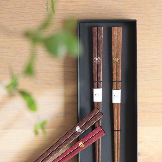 BISQUE CDF etendue 初膳 夫婦箸BOXセット(お箸 ペア おしゃれ 和柄