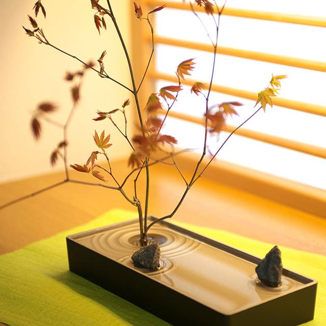 naft 雫影 しずか 水盤 M(花器 おしゃれ 生け花 剣山 和モダン 生花