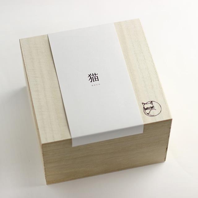 neco皿 ねこざら 5枚 木箱セット 303302B500(猫 皿 磁器 猫柄 ねこ柄