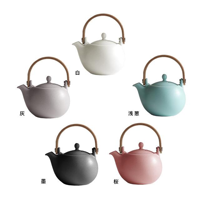 Saliu Yui 結 土瓶急須 急須 おしゃれ 日本製 かわいい 来客用 デザイン シンプル プレゼント 新築祝い 木製 二人用 大人気 取っ手 茶器 北欧 オシャレ ティーポット