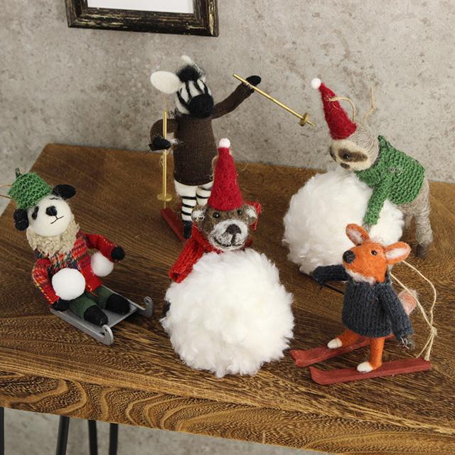 BISQUE SNOWY スノーウィー オーナメント(クリスマス 動物 北欧