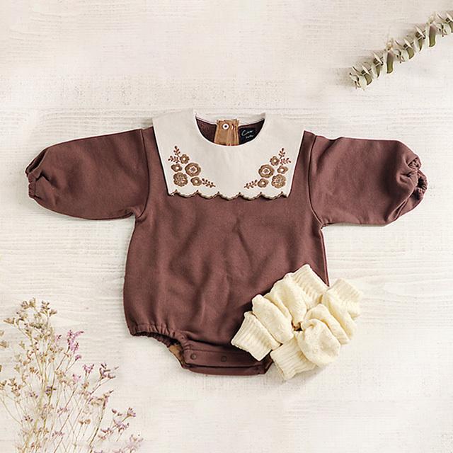 ネイビー 刺繍入り ボディスーツ E70 オニキス 刺繍入りチュール ボディスーツ｜La Perla - ラペルラ