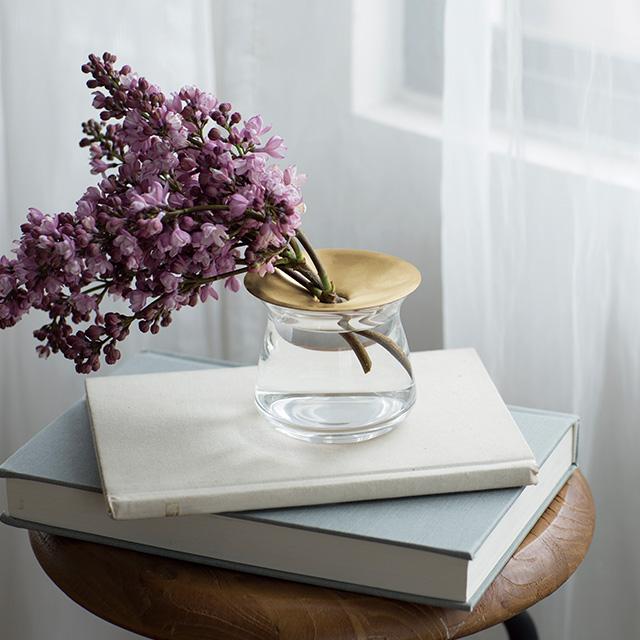 KINTO（キントー） LUNA ベース 80×70mm(フラワーベース 花瓶 おしゃれ