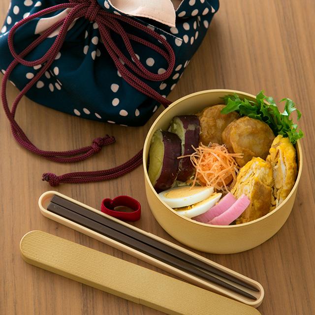 BISQUE わっぱ 箸＆箸ケース(箸箱セット 弁当 大人 食洗機対応 日本製