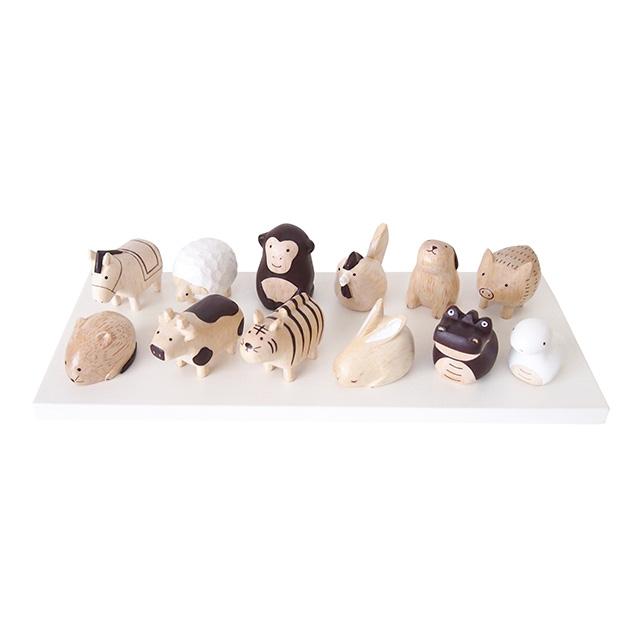 ぽれぽれえとセット 十二支＋台座(干支 置物 午年 2026 干支飾り 干支