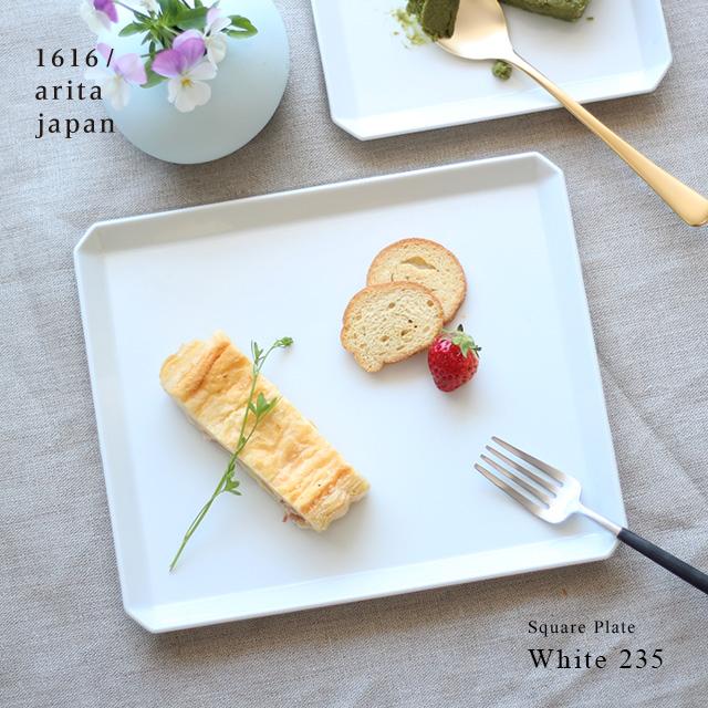 1616 / arita japan 1616/arita japan TY Square Plate White 235(皿