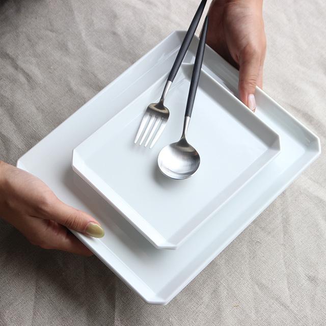 1616 / arita japan 1616/arita TY Square Plate White 165＆235