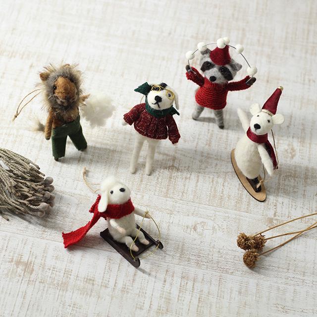 BISQUE SNOWY スノーウィー オーナメント(クリスマス 動物 北欧