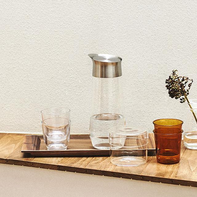 KINTO キントー LUCE ウォーターカラフェ 1L 29556(カラフェ 麦茶ポット 耐熱 耐熱ガラス ガラス ピッチャー 冷水筒 冷水ポット 水差し おしゃれ 麦茶入れ)