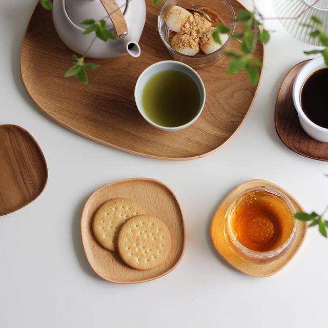 KINTO キントー UNITEA コースター 115×115mm ウォールナット