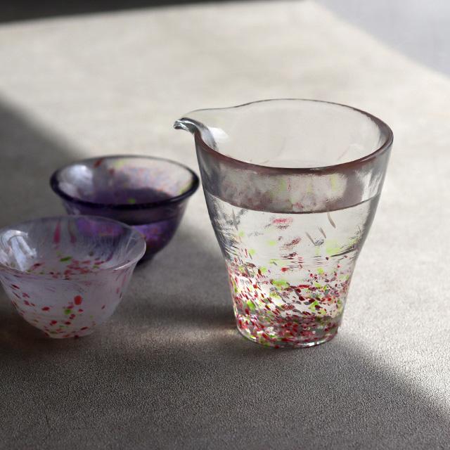 骨董　アンティーク　江戸ガラス　徳利　捻徳利　酒器　一輪挿し　義山　硝子　手吹 骨董 アンティーク 江戸ガラス 徳利 捻徳利 酒器 一輪挿し 義山