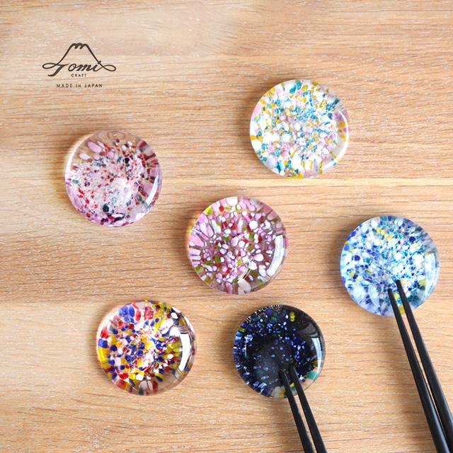 江戸切子 小林 菊つなぎ箸置 【美品】江戸切子 箸置き セット ガラス