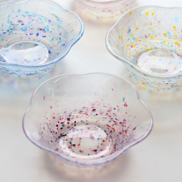 TOMICRAFT 江戸硝子 うきよ 花ボウル(和食器 ボウル 花 ガラス TOMICRAFT 江戸硝子 うきよ 花ボウル(和食器 ボウル 花 ガラス