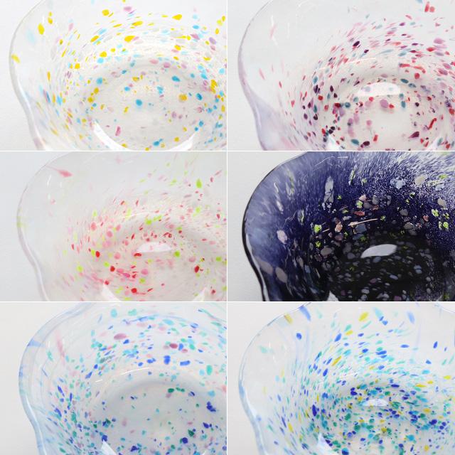 TOMICRAFT 江戸硝子 うきよ 花ボウル(和食器 ボウル 花 ガラス 花型