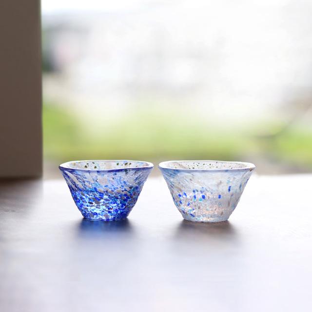 TOMICRAFT 江戸硝子 きわみ 吟醸(盃 ガラス 杯 金箔入り おしゃれ
