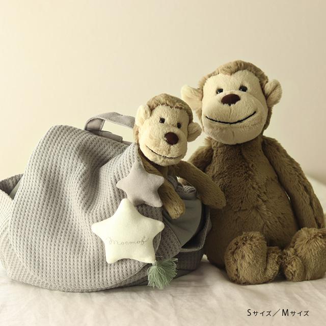  サル ぬいぐるみ Medium Bashful Monkey Jellycat (ｼﾞｪﾘｰｷｬｯﾄ）Bashful Monkey Medium バシュフル モンキー M