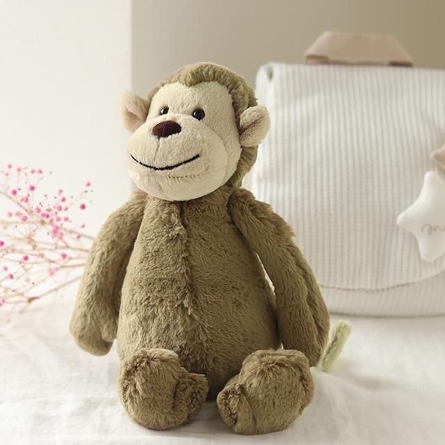  サル ぬいぐるみ Medium Bashful Monkey ジェリーキャット Jellycat ぬいぐるみ サル 猿バシュフル Mサイズ