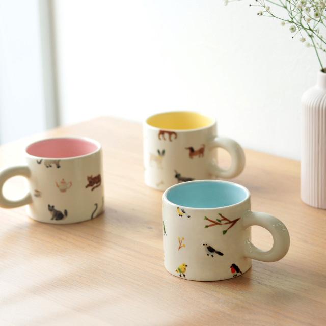 BISQUE CDF etendue デッサン マグ(マグカップ 動物 可愛い 300