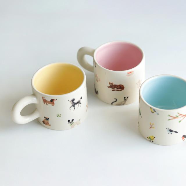 BISQUE CDF etendue デッサン マグ(マグカップ 動物 可愛い 300