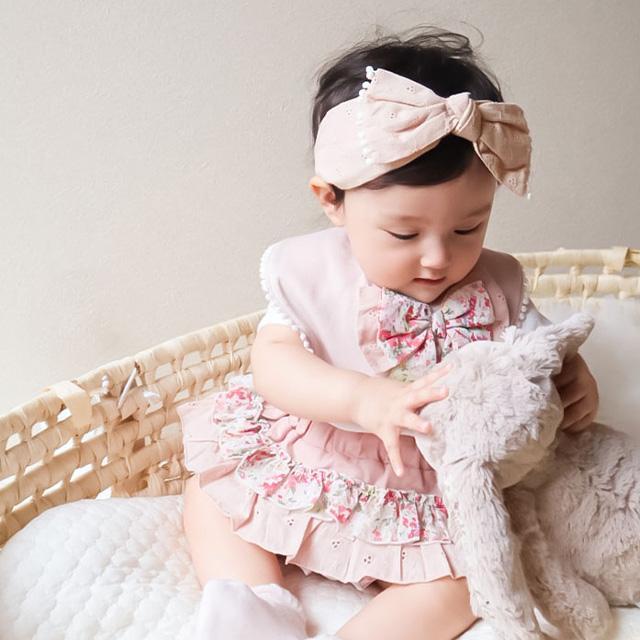 mocmof（モクモフ） おめかし3点セット リボン 622-356601(スタイ