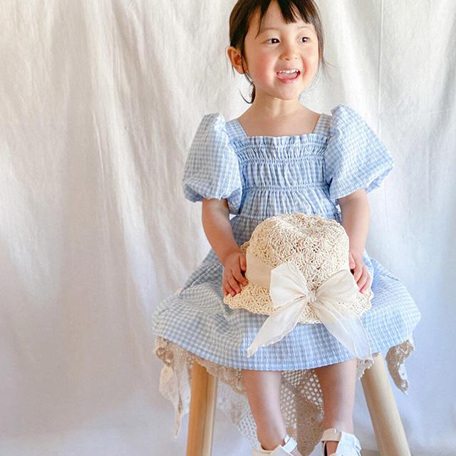 coto cotte スカラップ ペーパーハット 722-369050(帽子 ベビー キッズ 子ども 可愛い おしゃれ 女 女子 日よけ 夏 リボン 折りたたみ 麦わら帽子 顎ひも付き) | coto cotte | 07