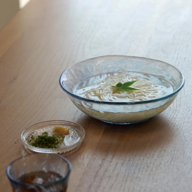 TOMICRAFT 江戸硝子 そうめん鉢(そうめん 器 食器 ガラス 素麺