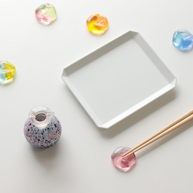 TOMICRAFT 江戸硝子 えどぴかる 六角箸置き(箸置き おしゃれ ガラス は