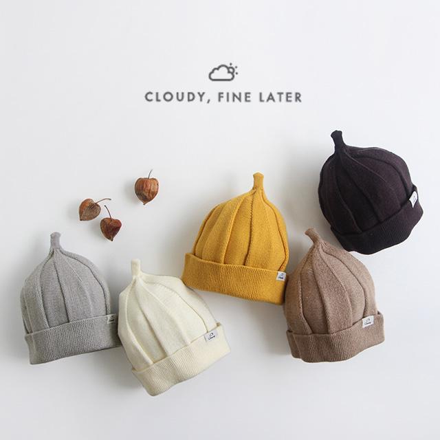 CLOUDY，FINE LATER メレンゲニット帽 522-377032(ベビー ニット帽 男の子 女の子 キッズ 帽子 おしゃれ 出産祝い ギフト とんがり ニット どんぐり) | CLOUDY FINE LATER