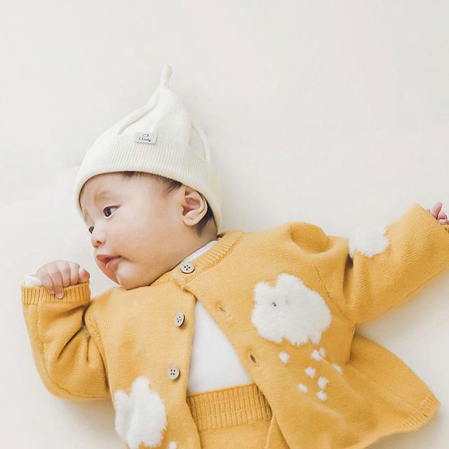 CLOUDY，FINE LATER メレンゲニット帽 522-377032(ベビー ニット帽 男の子 女の子 キッズ 帽子 おしゃれ 出産祝い ギフト とんがり ニット どんぐり) | CLOUDY FINE LATER | 07