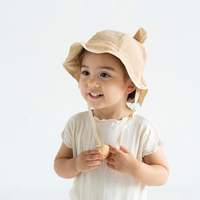 Nouer des liens みみつきハット A80841(赤ちゃん 帽子 春 夏 保育園