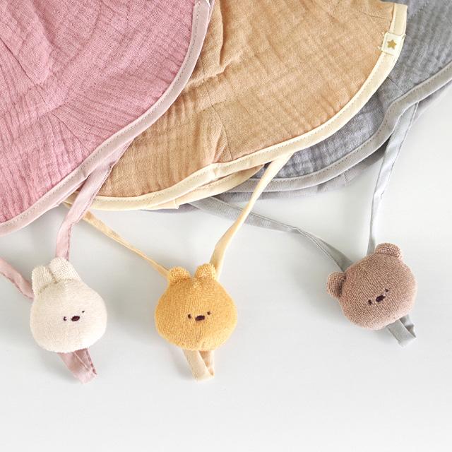 Nouer des liens みみつきハット A80841(赤ちゃん 帽子 春 夏 保育園 ベビー 春夏 日焼け 日よけ ベビー帽子 48cm 52cm 男の子 女の子 ユニセックス) |  | 03