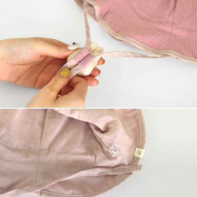 Nouer des liens みみつきハット A80841(赤ちゃん 帽子 春 夏 保育園 ベビー 春夏 日焼け 日よけ ベビー帽子 48cm 52cm 男の子 女の子 ユニセックス) |  | 05