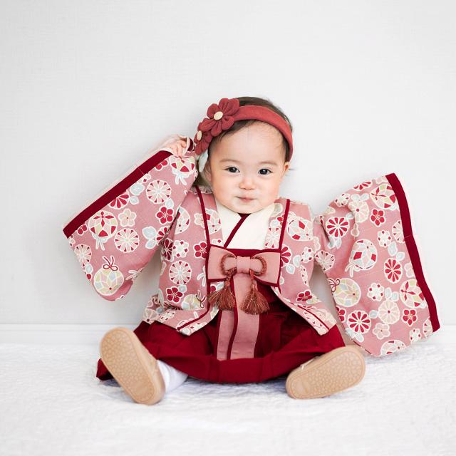 mocmof 十二単ドレス プレミアム 622-456026(ベビー服 女の子 100日