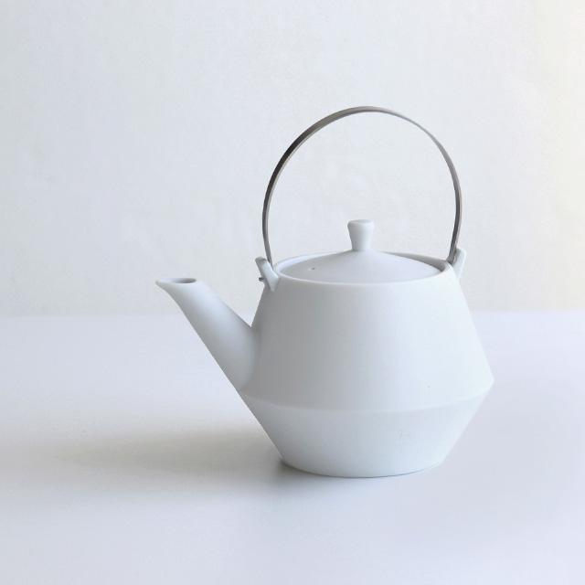 Frustum 土瓶(急須 おしゃれ 取っ手 茶こし 大容量 日本製 美濃焼