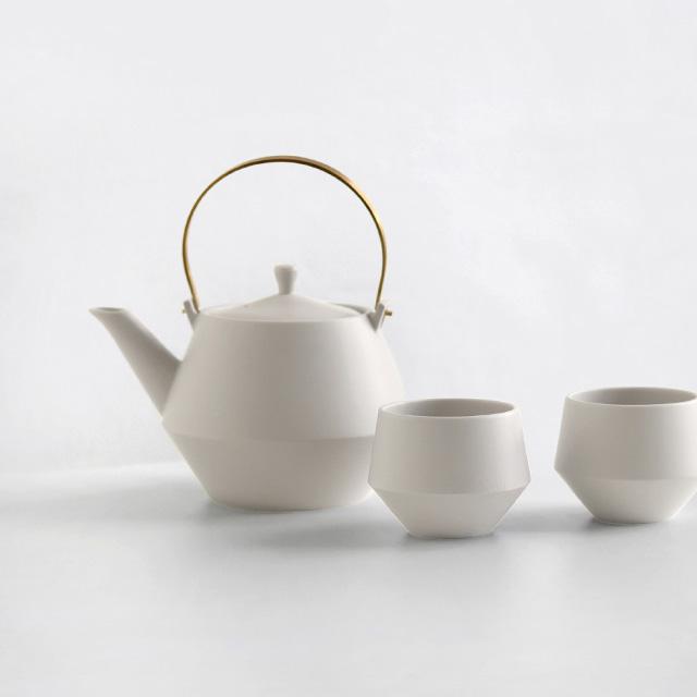送料無料　自然釉　鮮やか　茶器セット Frustum 土瓶＆煎茶ギフトセット(急須 湯呑み セット ペア 結婚祝い