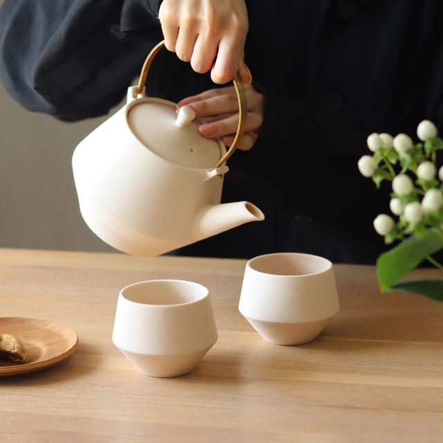 Frustum 土瓶＆煎茶ギフトセット(急須 湯呑み セット ペア 結婚祝い