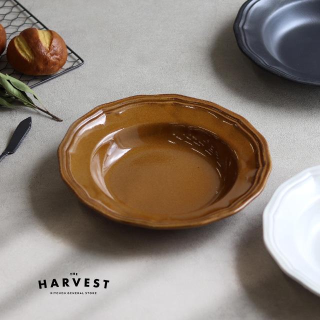 LA MOISSON ビストロ ディーププレート 24cm(深皿 大皿 24 益子焼 陶器