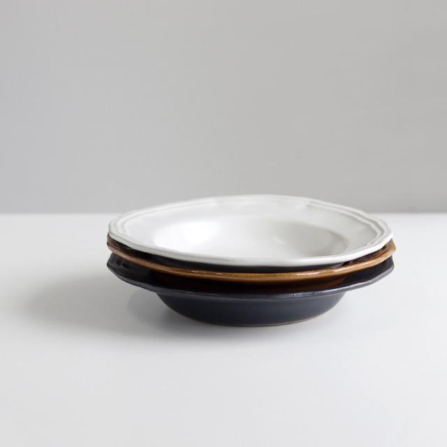 LA MOISSON ビストロ ディーププレート 24cm(深皿 大皿 24 益子焼 陶器