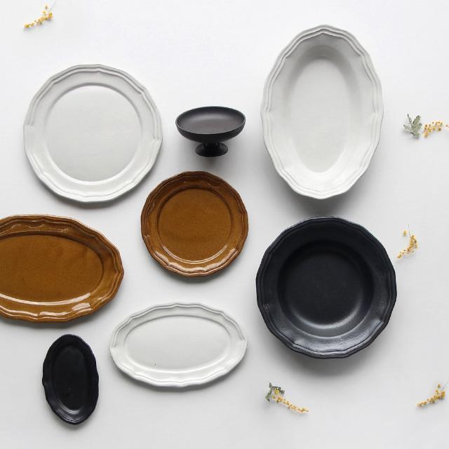 LA MOISSON ビストロ オーバルディープ(深皿 大皿 益子焼 陶器