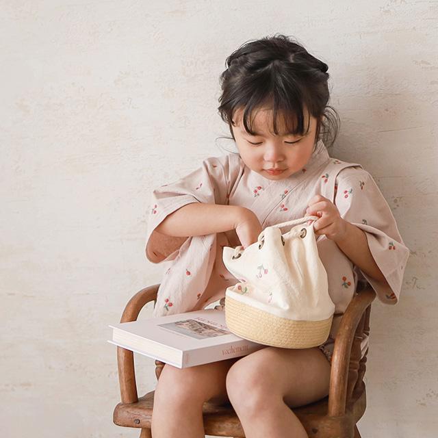 coto cotte（コトコット） 刺繍巾着ポシェット 722-460045(ベビー 巾着