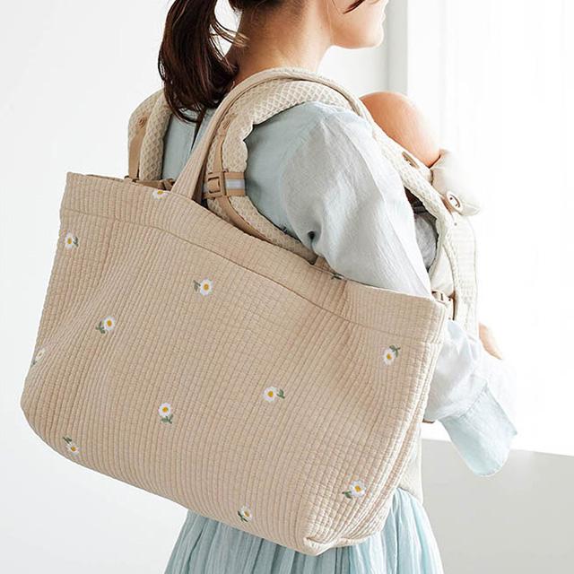 D BY DADWAY ディーバイダッドウェイ ヌビ・トートバッグ(マザーズバッグ 大容量 軽量 ママバッグ かわいい おしゃれ マザーズトート 通園バッグ 保育園)の画像
