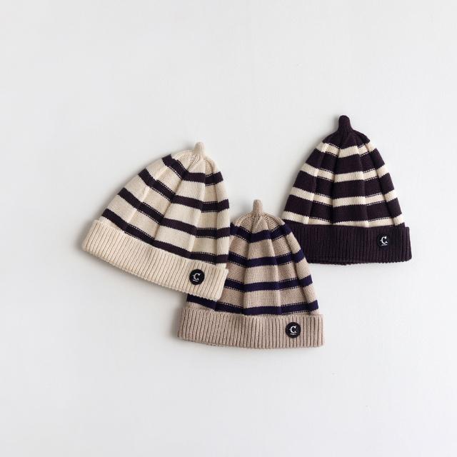 CLOUDY，FINE LATER メレンゲMIXニット帽 522-477040(ベビー ニット帽 男の子 女の子 キッズ 帽子 おしゃれ 出産祝い ギフト とんがり ニット どんぐり) | CLOUDY FINE LATER | 02