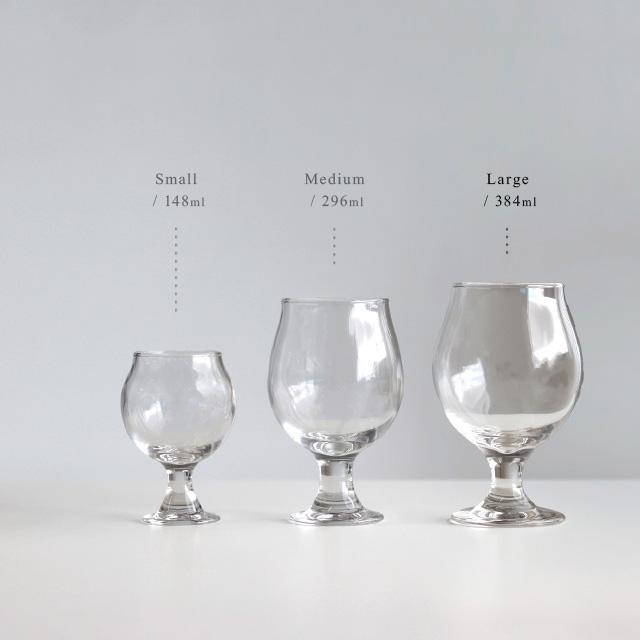 気取りすぎない 丸いステムグラス大(ワイングラス おしゃれ ガラス