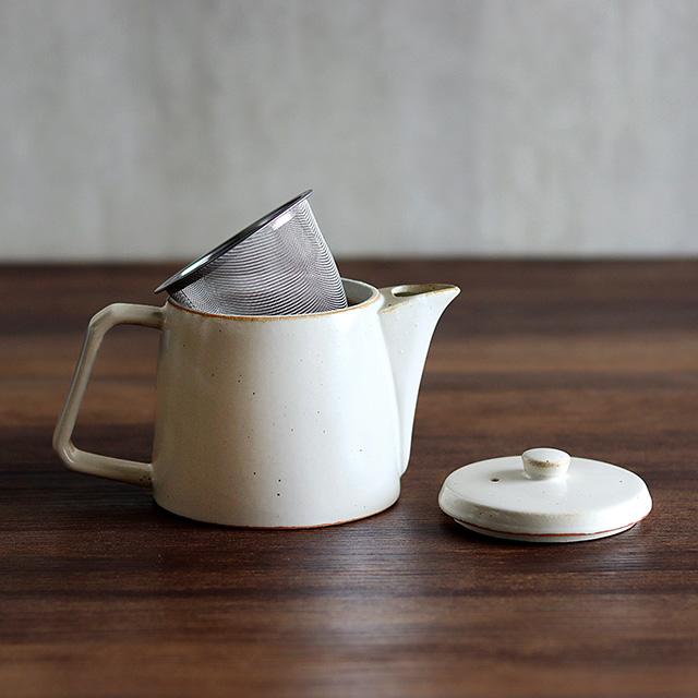 CHIPS ANCIENT POTTERY Pot(ティーポット 陶器 白 北欧 おしゃれ