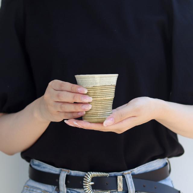 CDF etendue 神楽 フリーカップ(湯呑み 陶器 湯呑み茶碗 おしゃれ