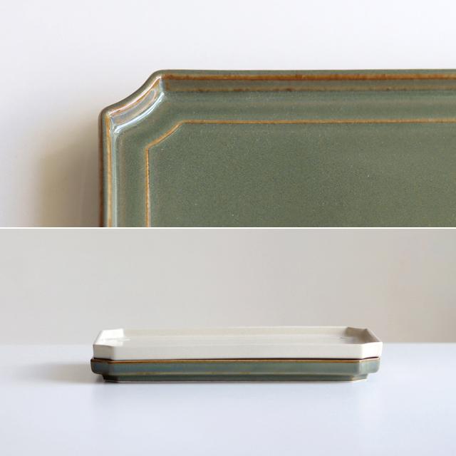 CDF etendue まひろ 長角皿(長皿 おしゃれ 和食器 プレート 皿 さんま