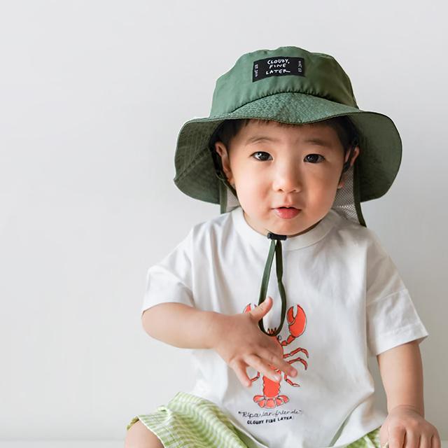 CLOUDY，FINE LATER メッシュサンシェード付きハット 522-569020(子供 帽子 52cm 子ども 男の子 キッズ かっこいい おしゃれ あご紐 つば広 ナイロン 春 夏) | CLOUDY FINE LATER | 06
