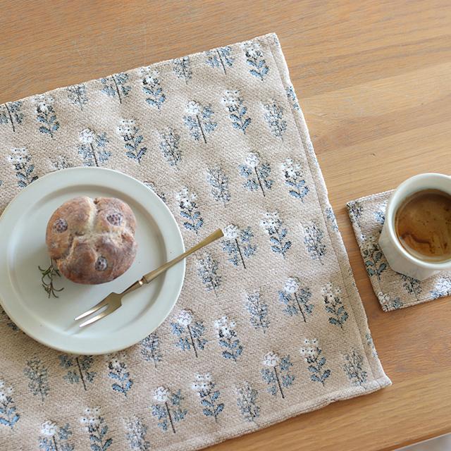 ♢ナプキンプレートマット 花瓶マットコーヒーマット ランチョンマット BISQUE CDF etendue フローリスト プレイスマットL(ランチョンマット