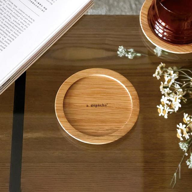 a.depeche noon アデペシュ ヌーン コースター(おしゃれ 木製 北欧